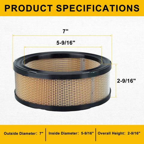 Panari easy installation feature for 47-083-03-S1 air filter