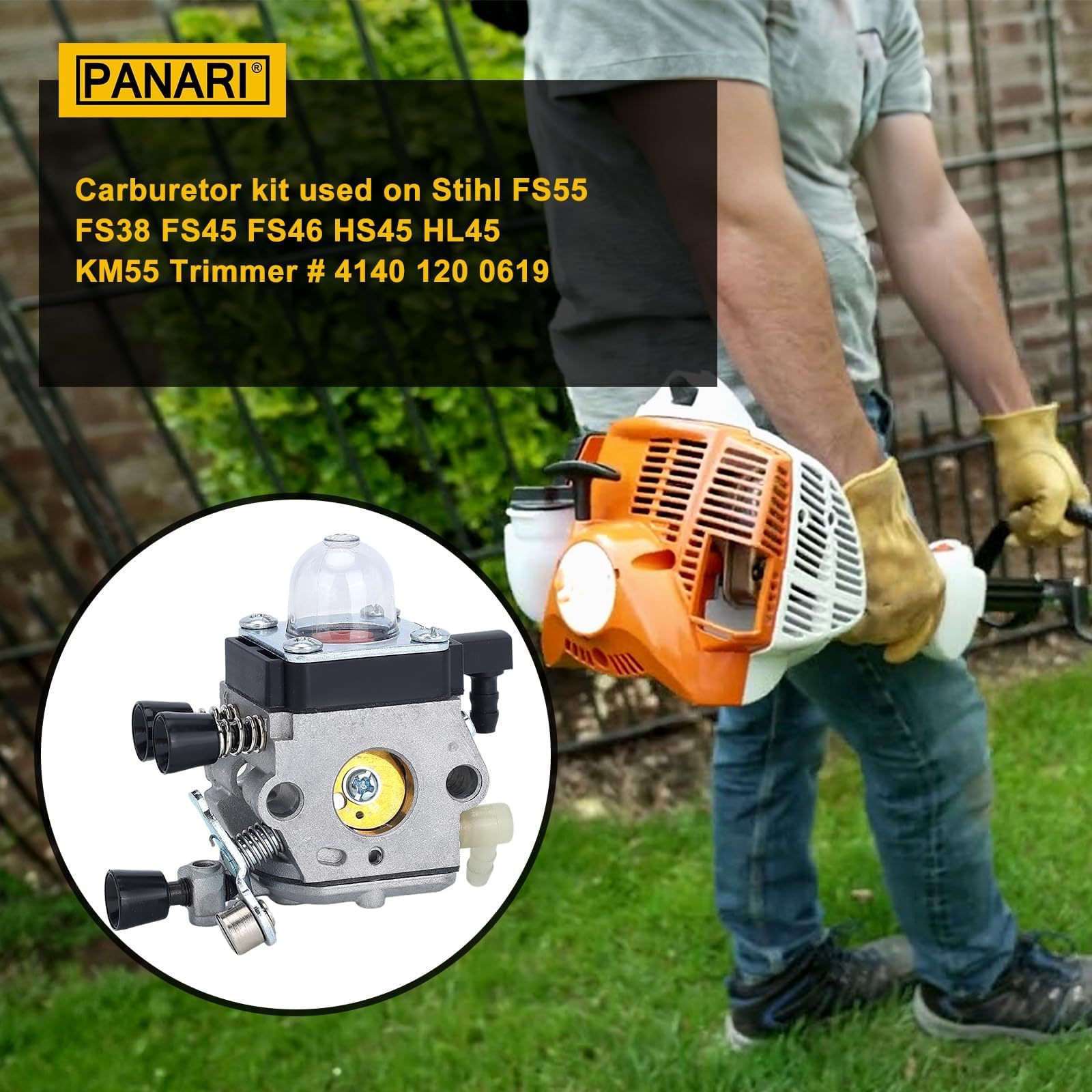 Panari FS55R tune-up kit contents highlighted for quick maintenance.
