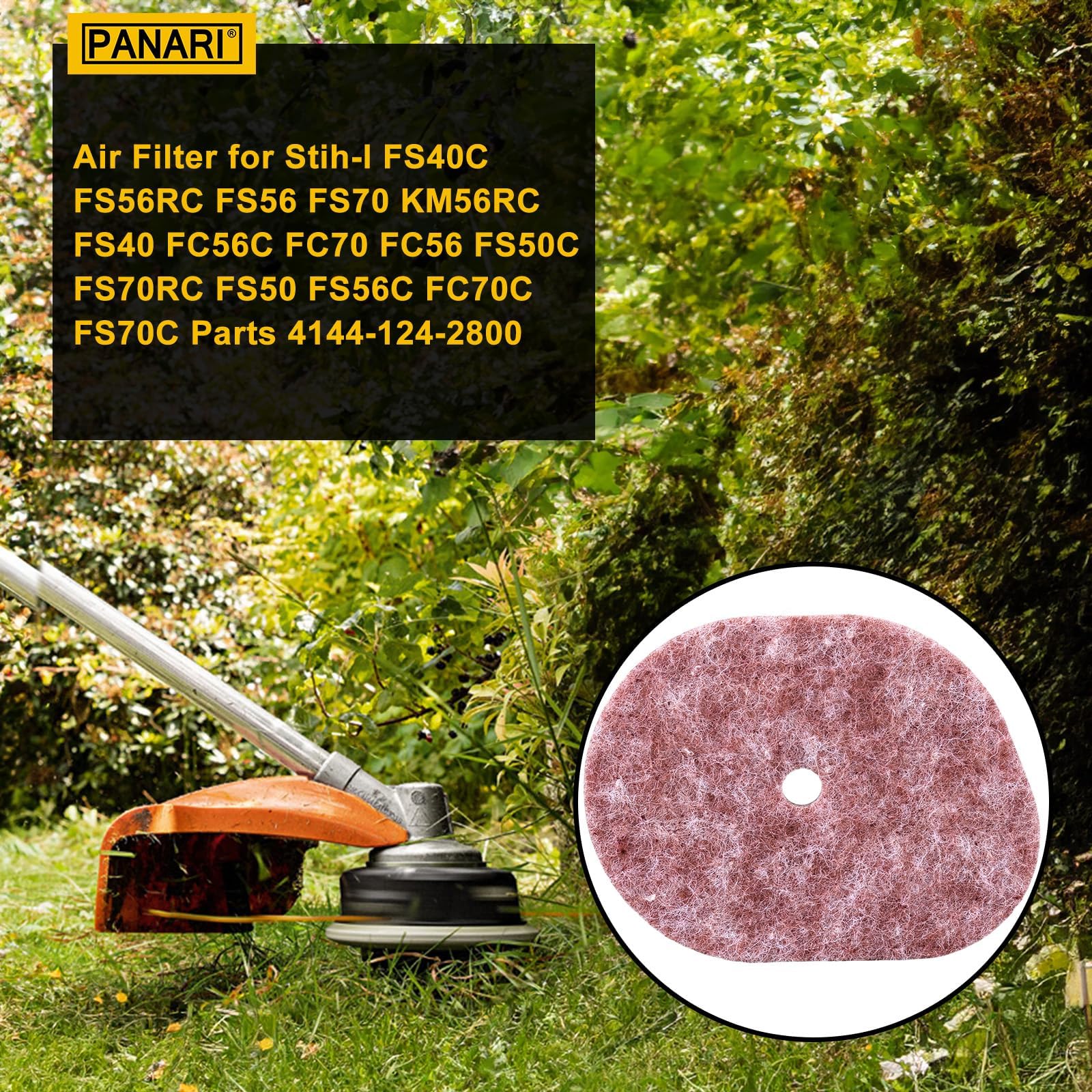 Panari FS56RC air filter kit designed for efficient dust capture