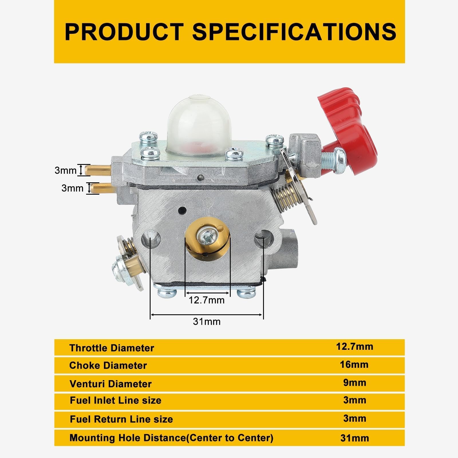 Panari 2ft fuel line included for flexible installation