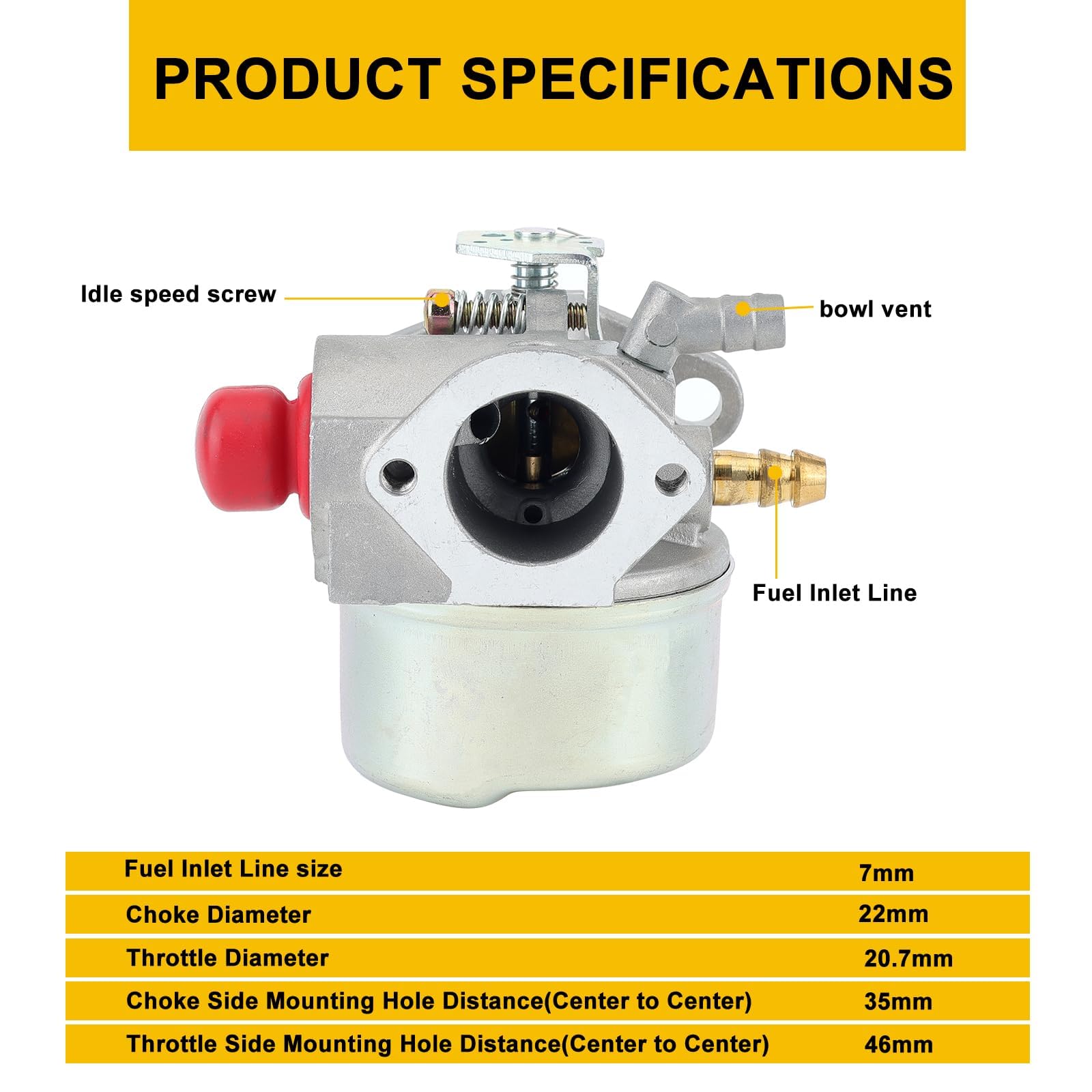 Panari OHH60 OHH55 carburetor kit aluminum body highlights sturdy construction