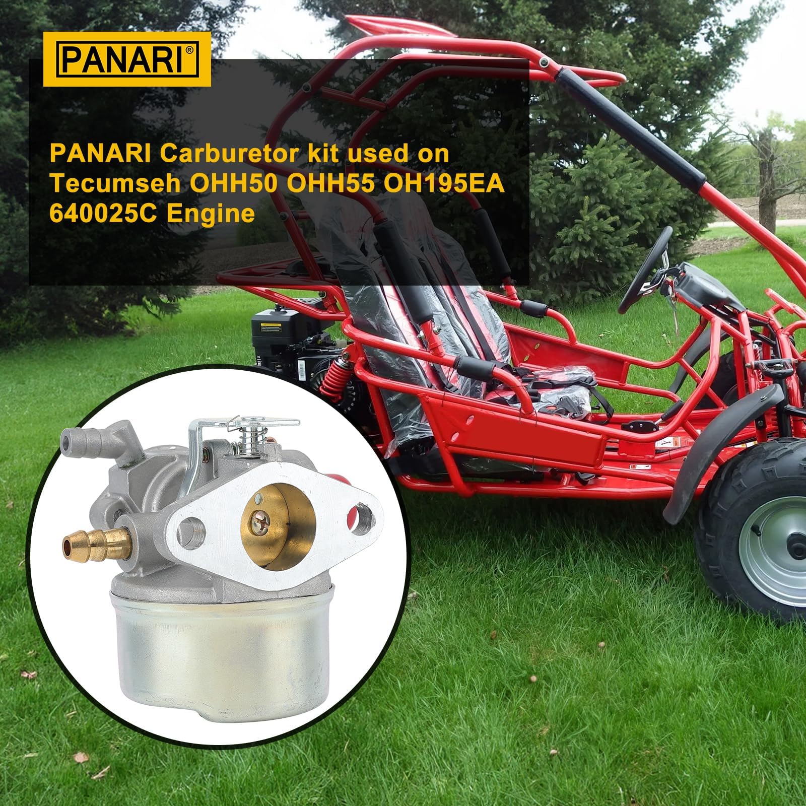 Panari OHH60 OHH55 carburetor kit packaged set shows all parts ready for installation