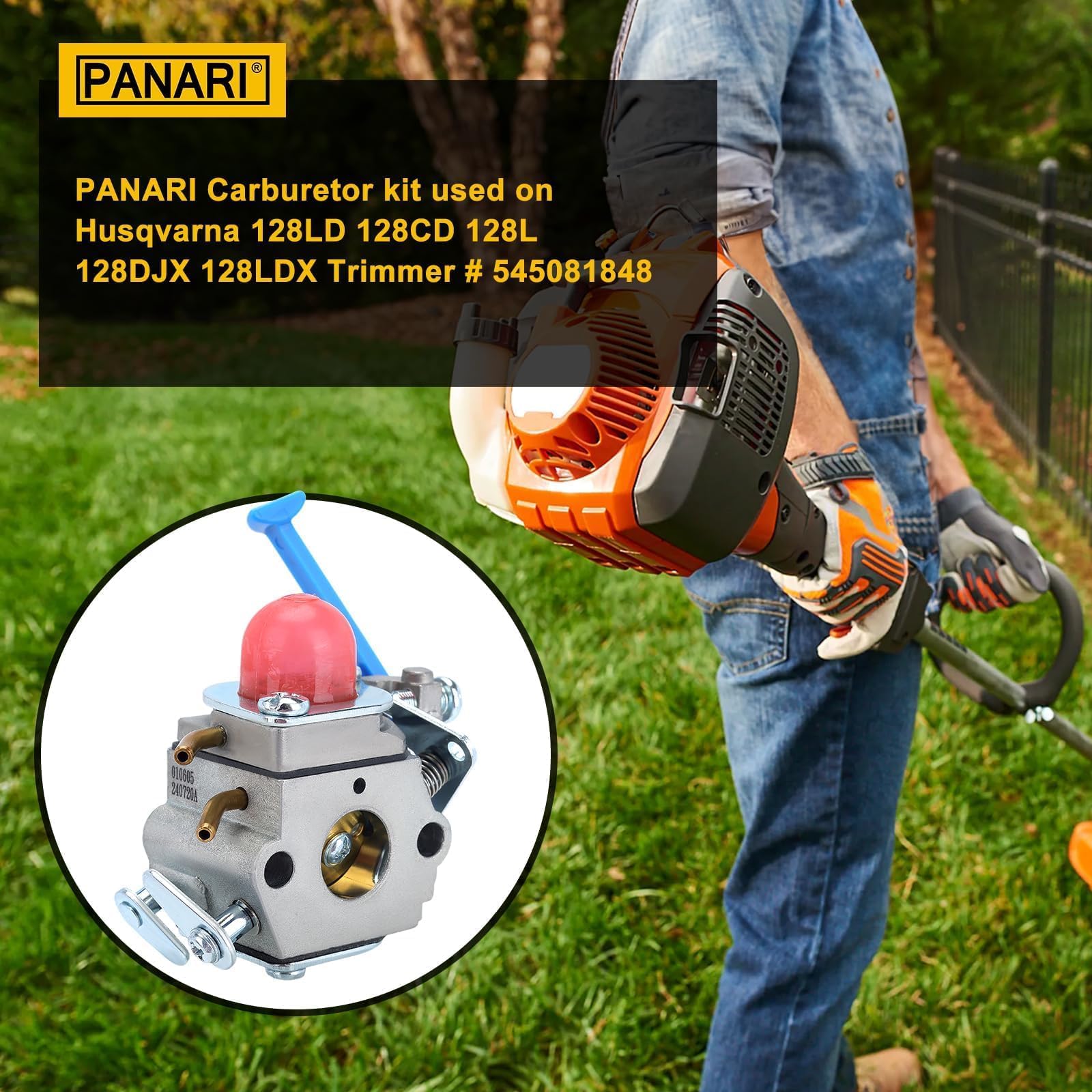 Panari packaging for the 128LD carburetor supports quick replacements