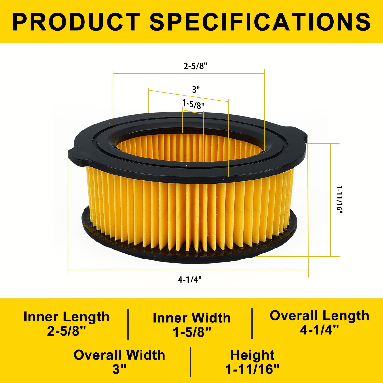 Panari premium polyurethane seal ensures a tight seal and minimal unfiltered air.