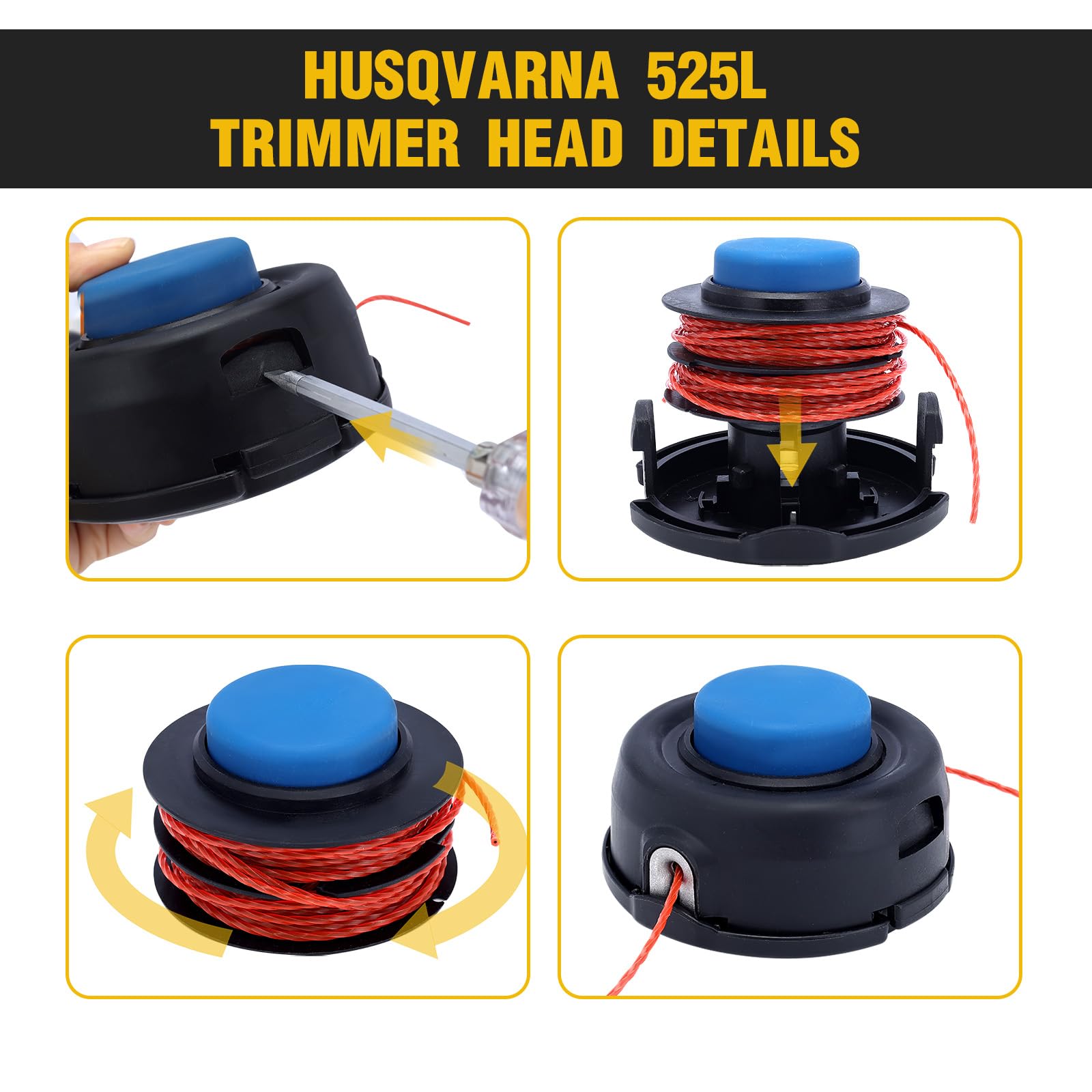 Panari T35 easy-install nut ensures quick attachment to compatible trimmers.