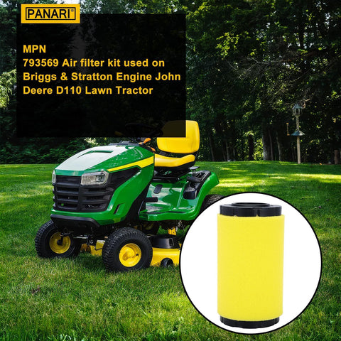 Panari tune-up kit overview highlighting compatibility with common lawn tractors.