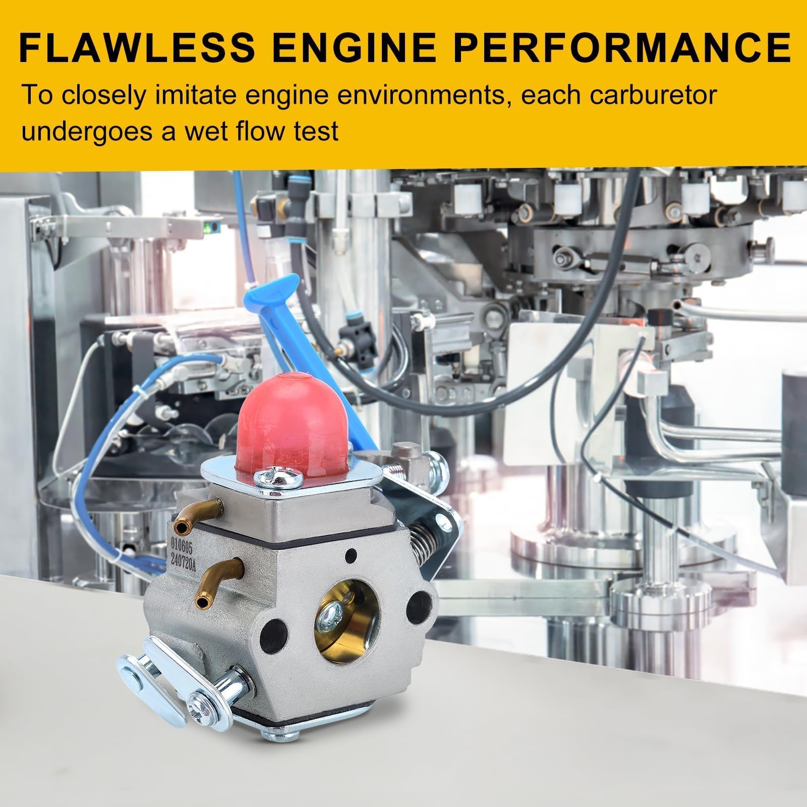 Wet flow test setup demonstrates consistent performance testing