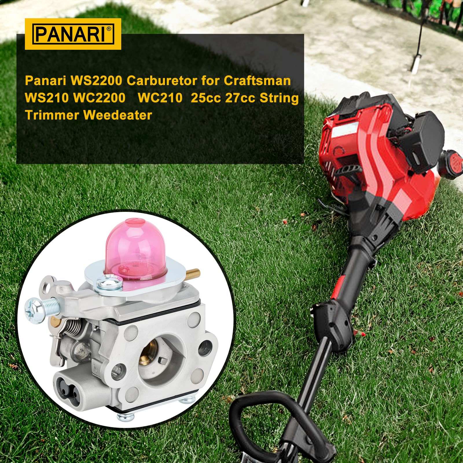 Panari ws2200-fit closeup showing precise alignment with Craftsman engine.