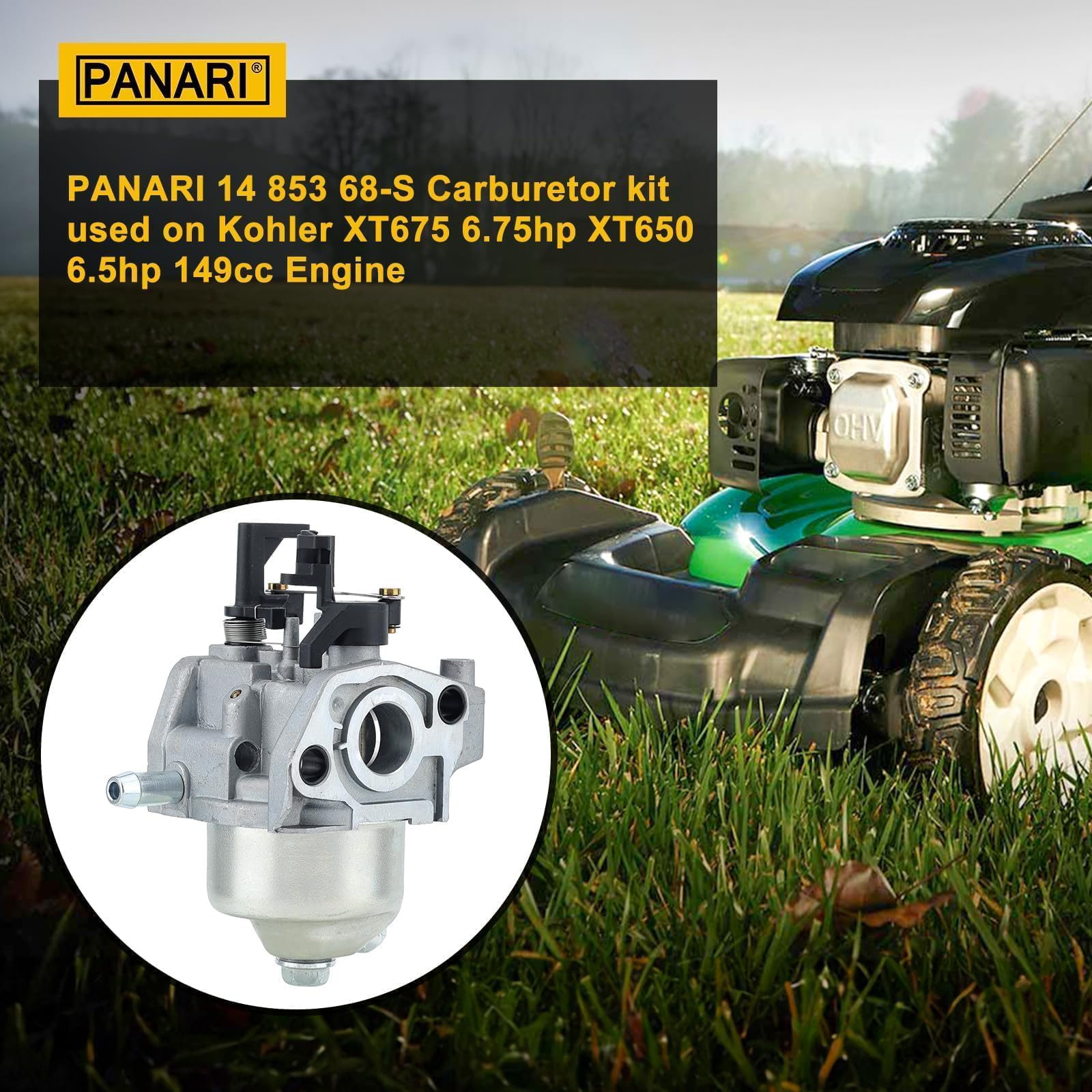 Panari xt675 carburetor assembly for Lawn Boy and Toro mowers.