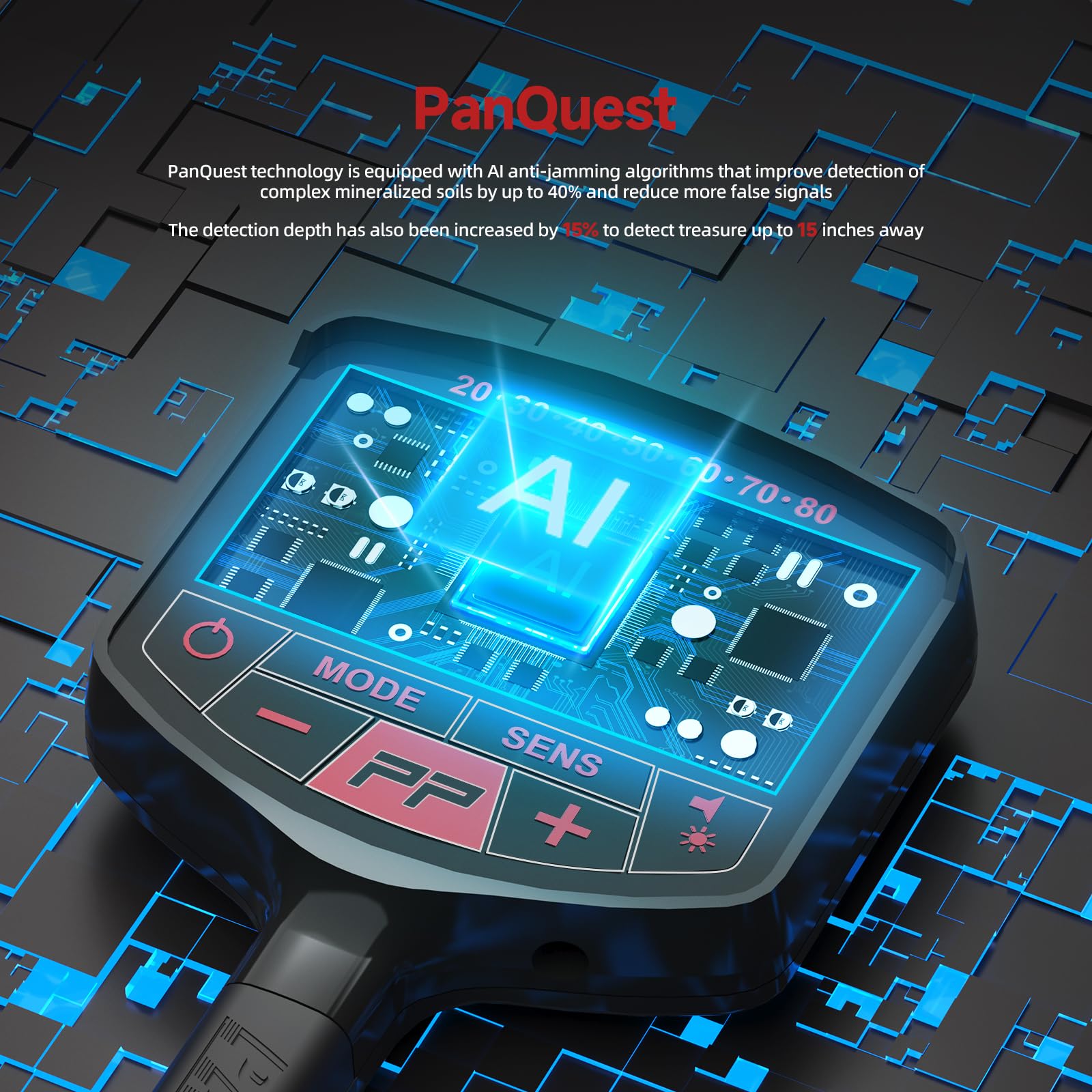 PANCKY five mode operation for flexible treasure hunting.