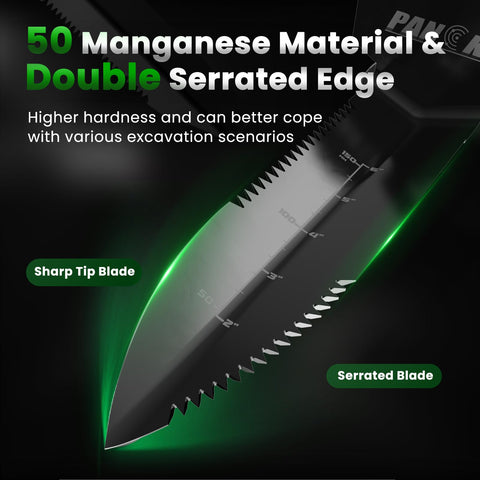 PANCKY shovel with depth scale for precise digging.