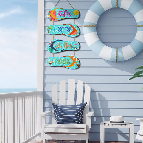 Panelee wall hanging with rope for easy coastal decor update