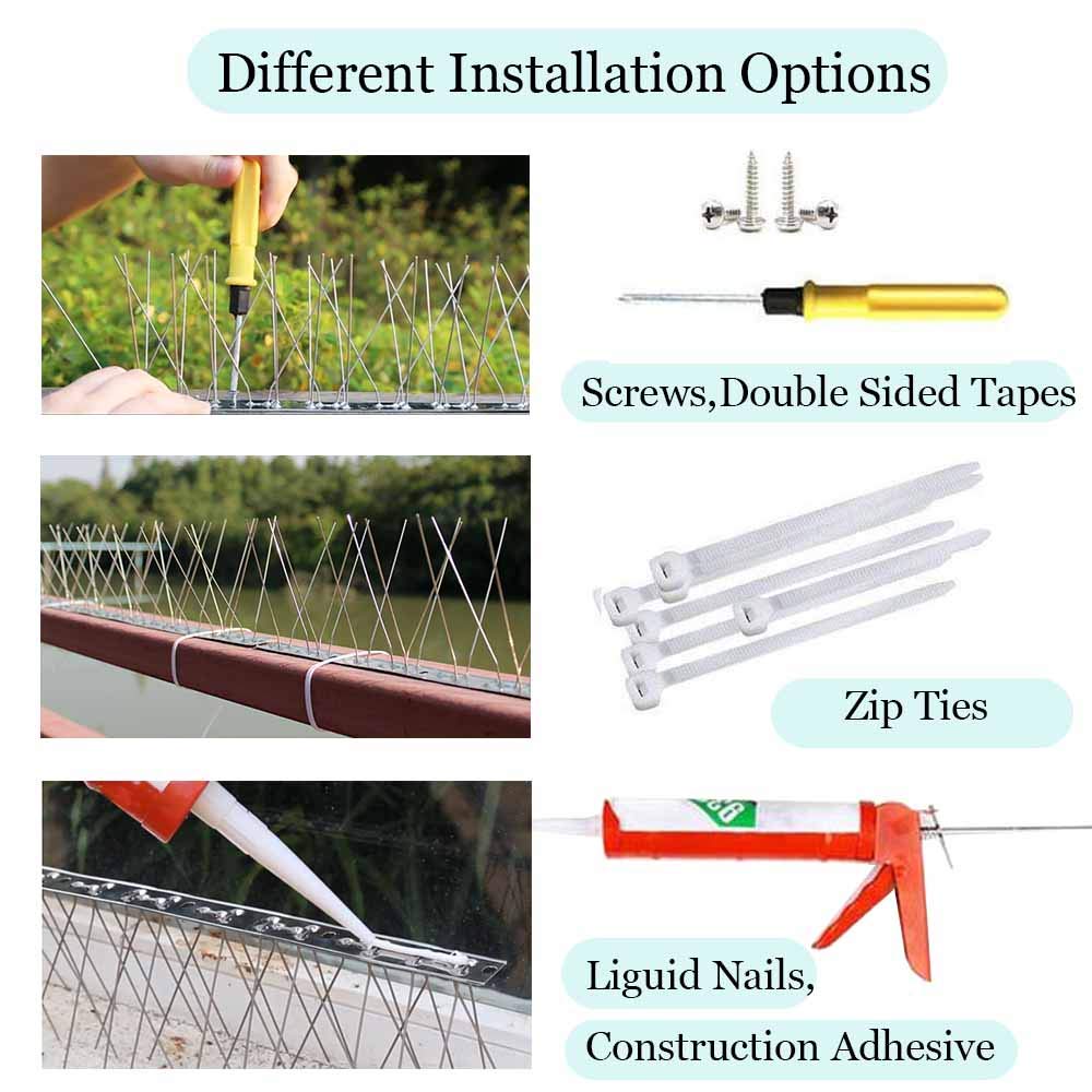 PANGCH stainless steel spikes resist rust and harsh weather.