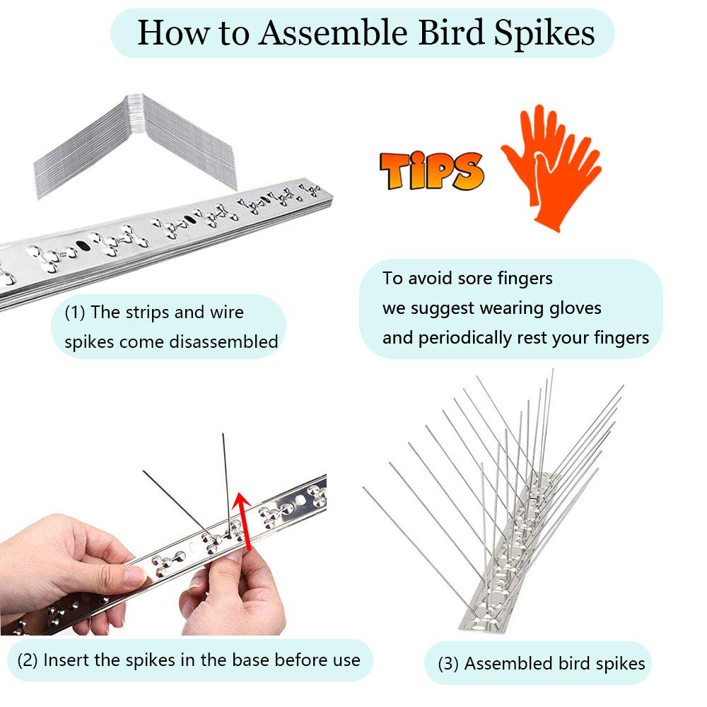 PANGCH fence spikes easy install for corners and irregular surfaces.