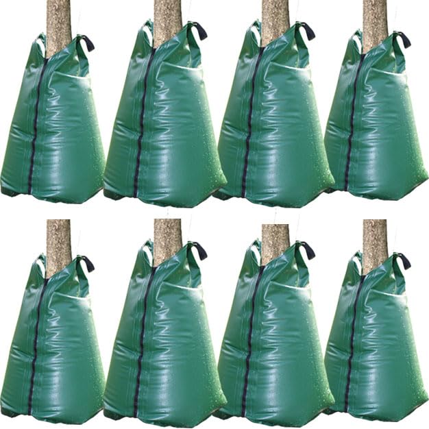 PANGCH tree watering bag around tree delivers deep irrigation for strong roots.