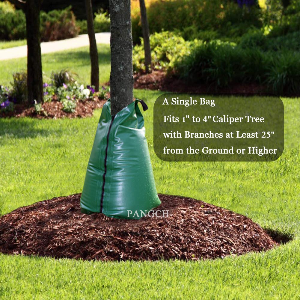 PANGCH tree watering bag durable material withstands outdoor conditions.
