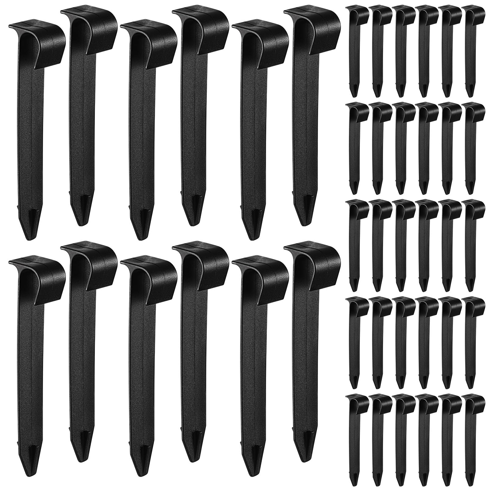 Pangda anchor stake secures 1/2-inch drip tubing firmly in soil for stable irrigation.