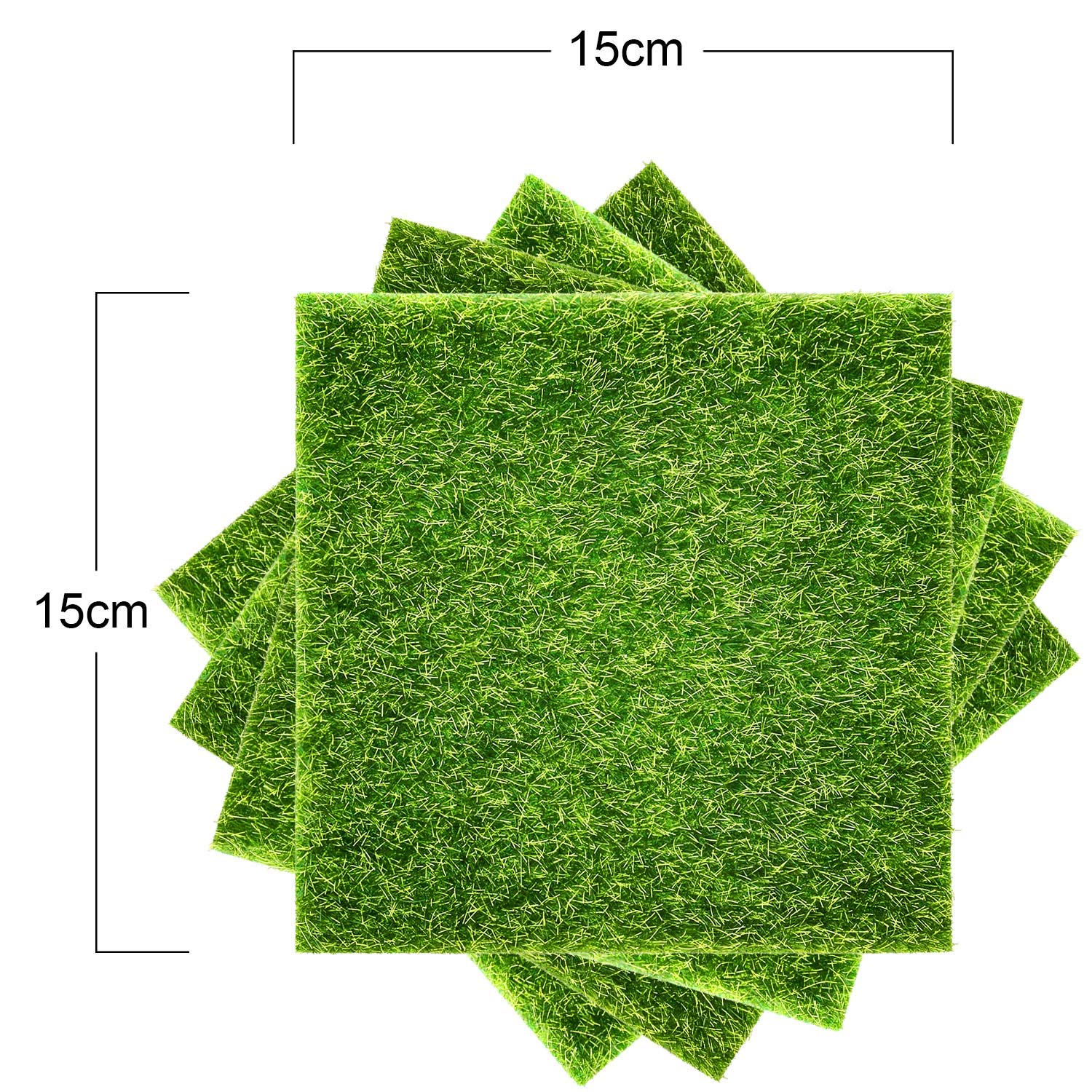 Pangda square lawn tile for dollhouse scenes enhances color and depth.
