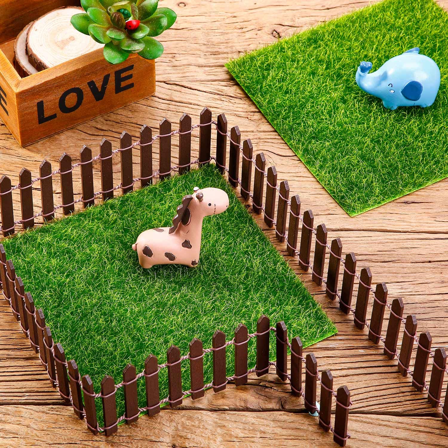 Pangda artificial lawn for craft projects provides reusable decorative grass.