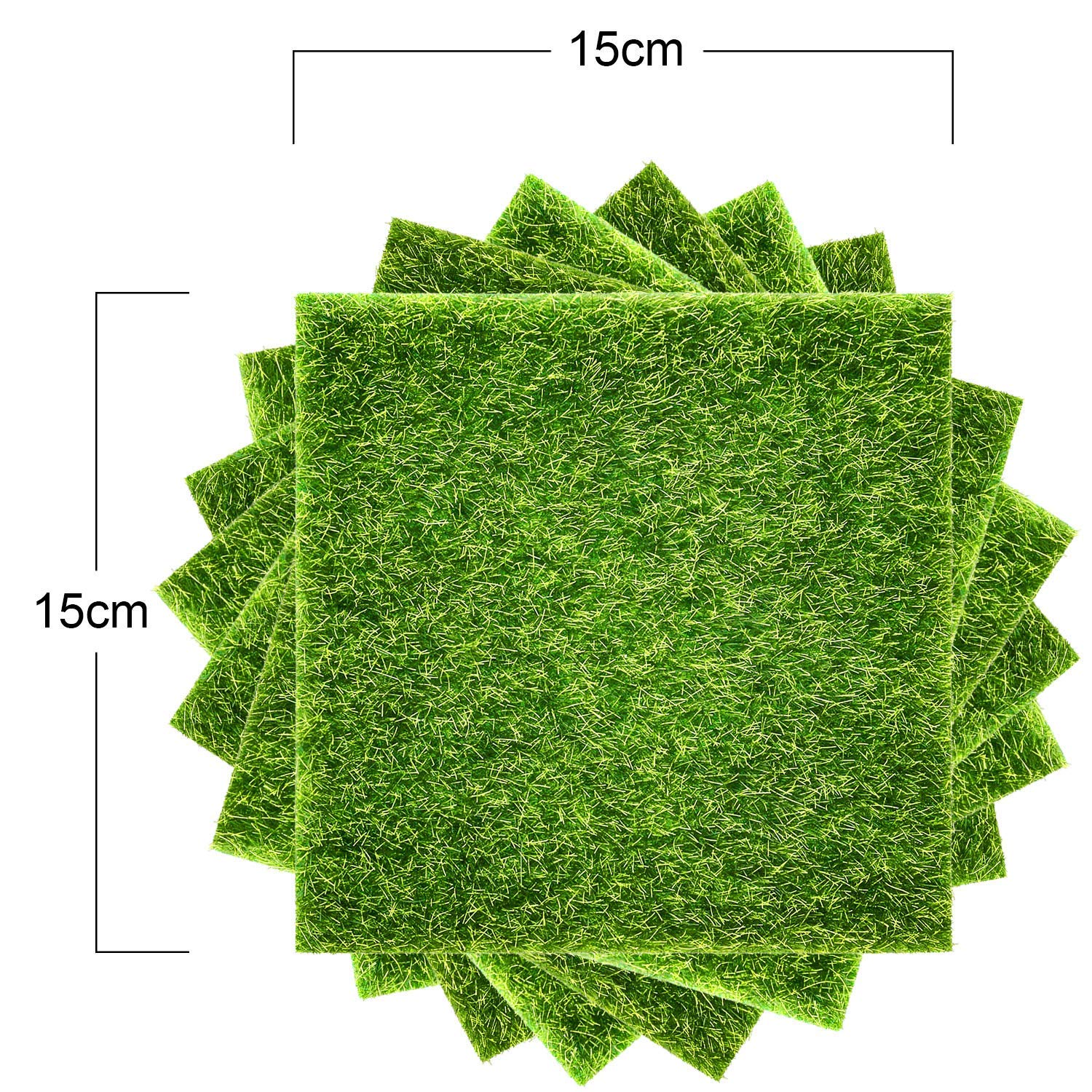 Pangda diorama grass green, ideal for tiny gardens and terrariums.