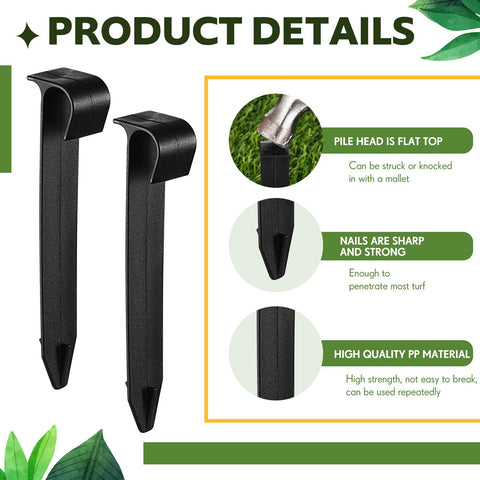 Pangda drip-tubing hold-down anchors protect lines from wind and movement in the garden.
