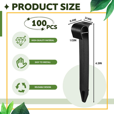 Pangda flat-top irrigation stake keeps tubing in place with easy hammer-in design.