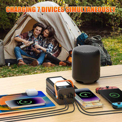 Pangootek seven-ports outputs enable charging multiple devices at once.