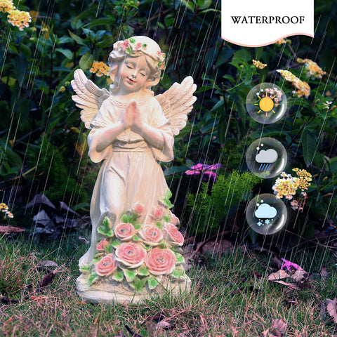 Panven garden angel garland detail adds whimsical charm to your yard.