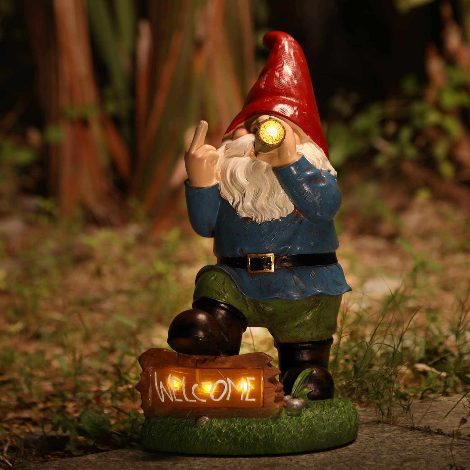 Panven Gnomes hand-painted with bright colors for lasting charm.