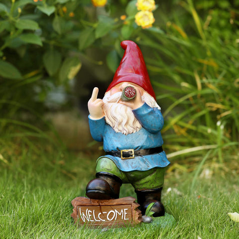 Panven Gnomes lawn display, perfect for patio and front porch.
