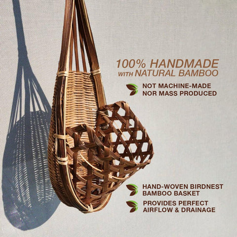 PANWA 4-inch handcrafted basket close-up shows handwoven binding quality.