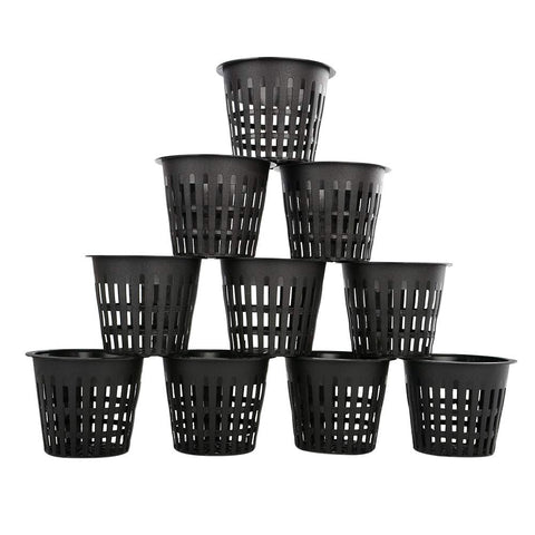 Panxxsen 3 inch net pot bottom view highlights drainage holes