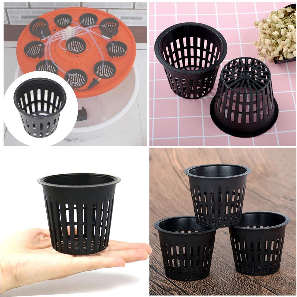 Panxxsen 3 inch net pot close-up slots reveals root access