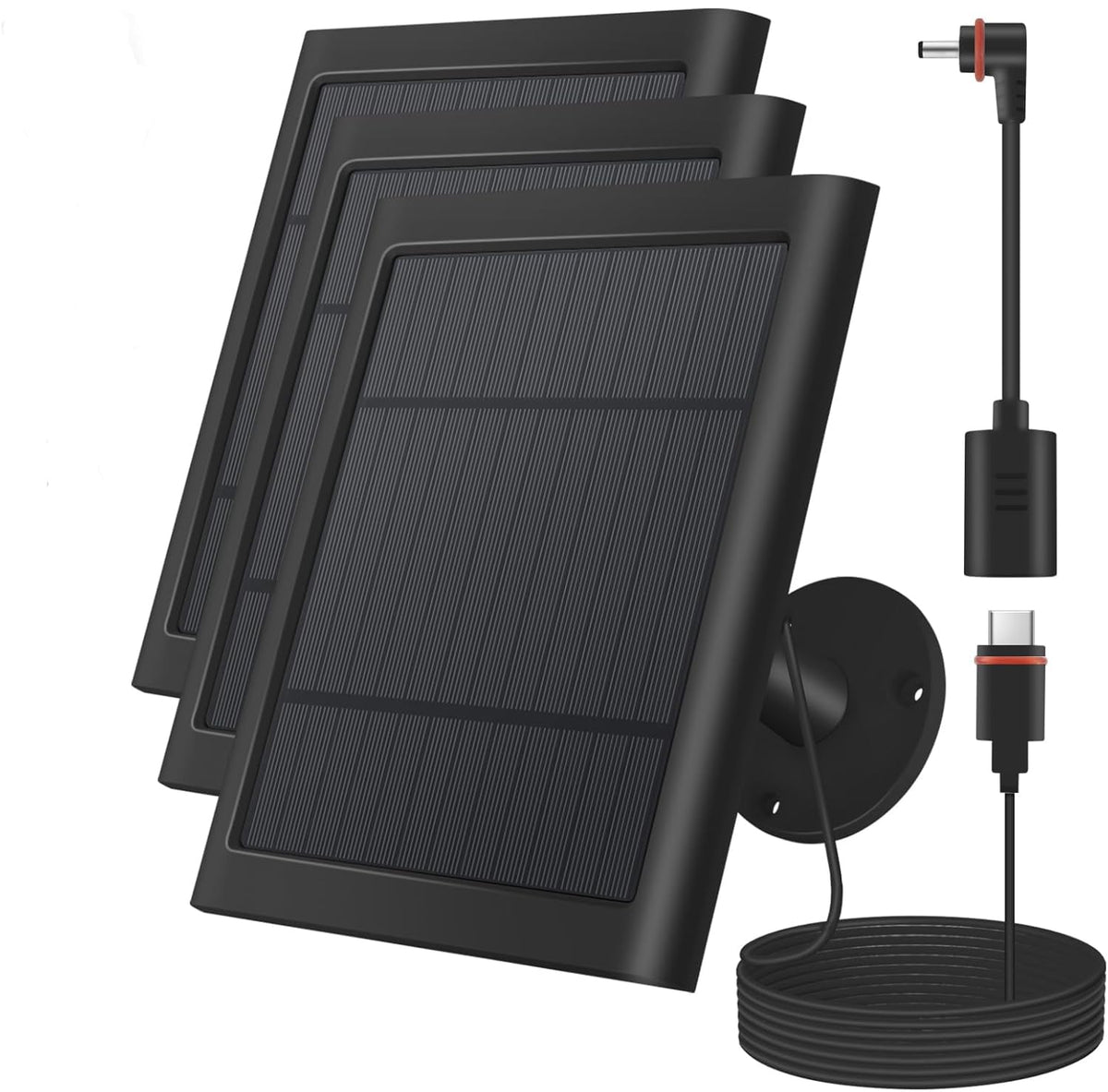 Paodekua 4W solar charger for Spotlight Cam with 10ft cable, outdoor power option