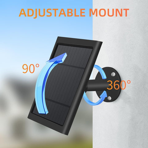 Paodekua 4W solar charger for Stick Up Cam, rugged outdoor installation