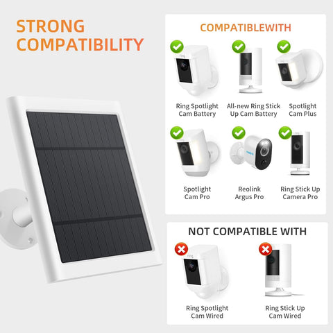 Paodekua 360-degree mount enables flexible sun exposure for Ring devices.