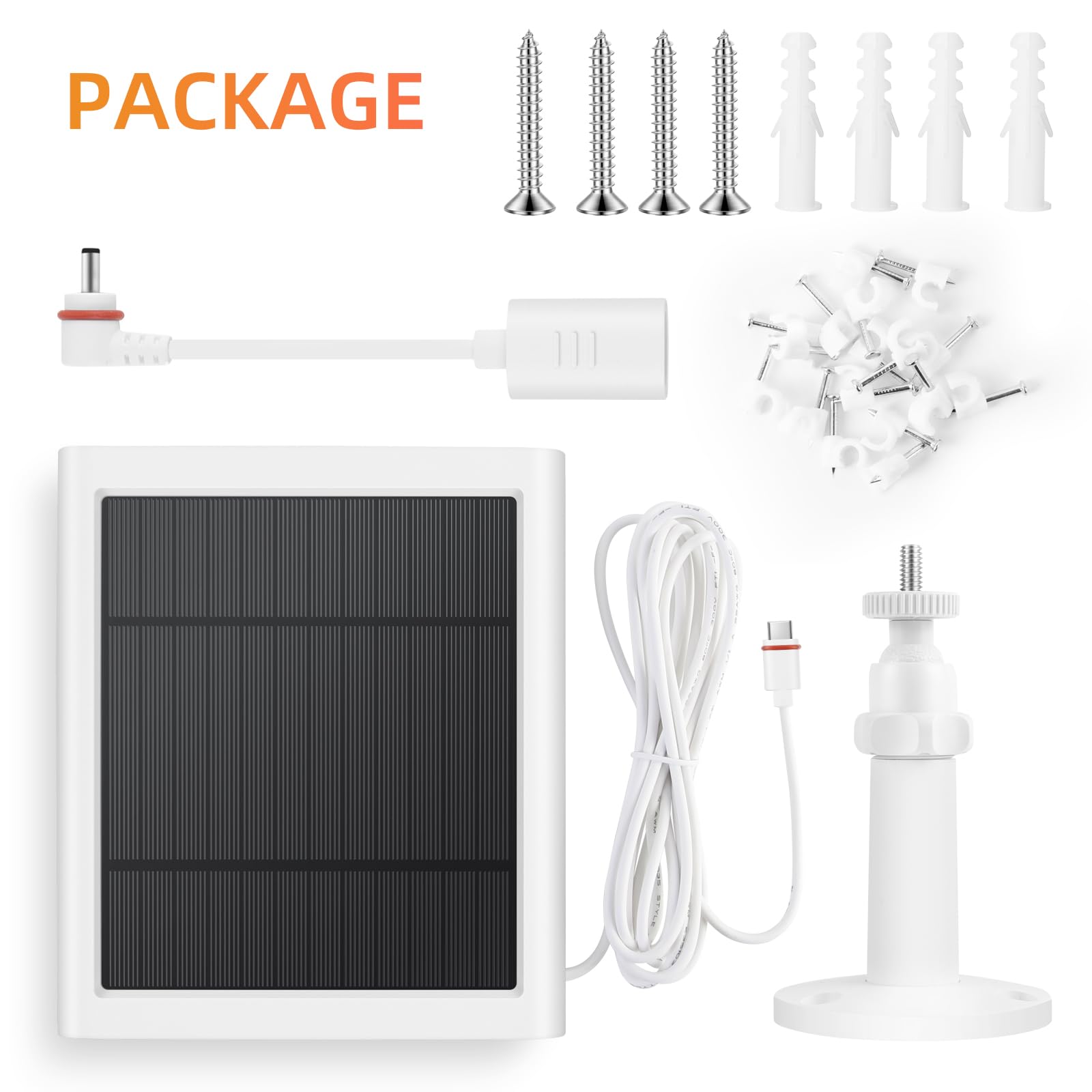 Paodekua solar panel supports daily charging for Ring cameras.