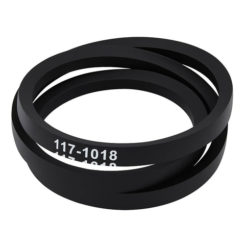 PAOSDKSUI 117-1018 drive belt front view, compatible with Toro 22-inch mowers.