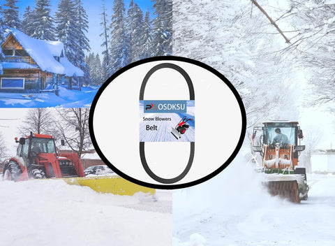PAOSDKSUI auger drive belt 954-04195A for Troy-Bilt snow blowers, ensuring steady performance.