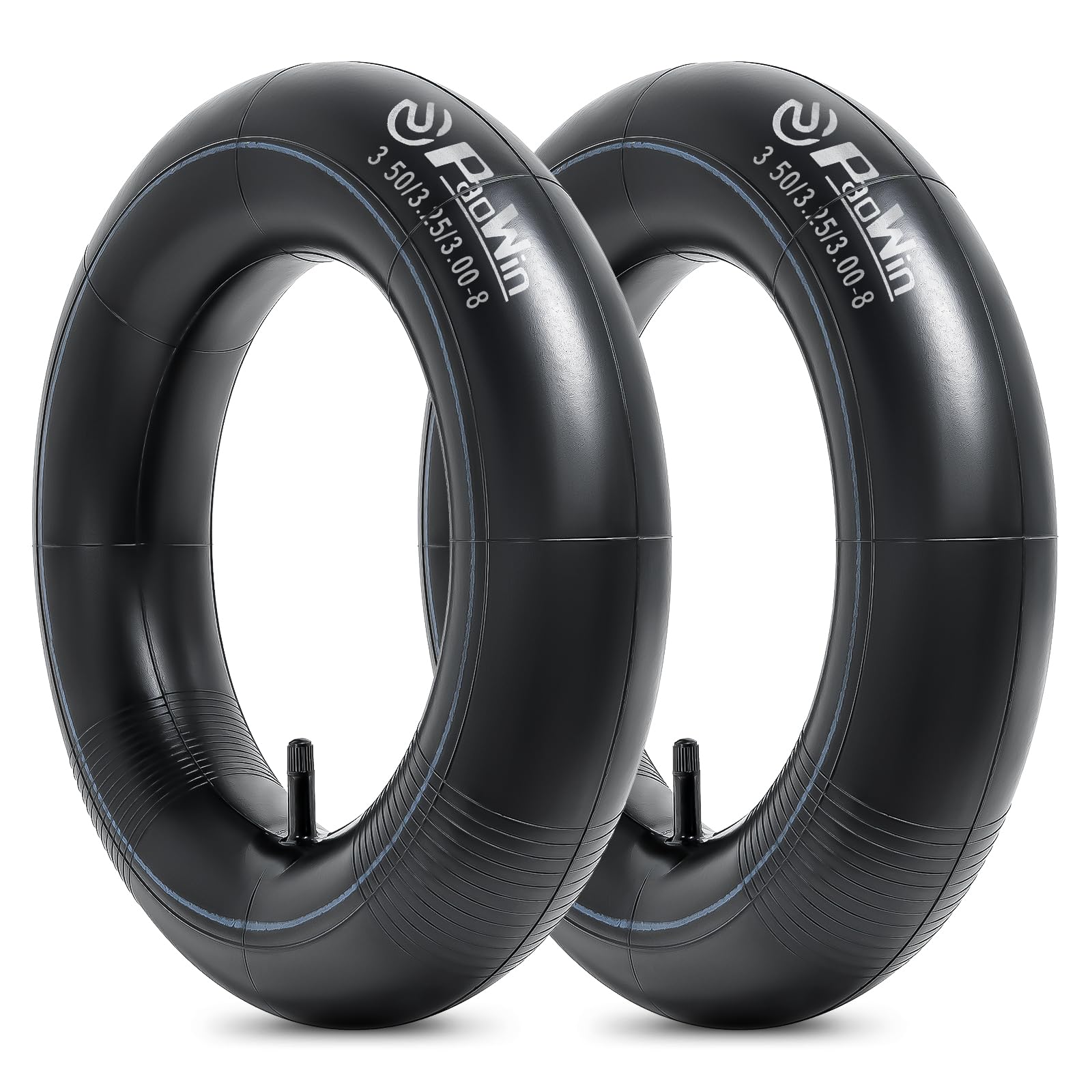 Paowin 3-25-8 inner tube with straight valve for mowers and carts.