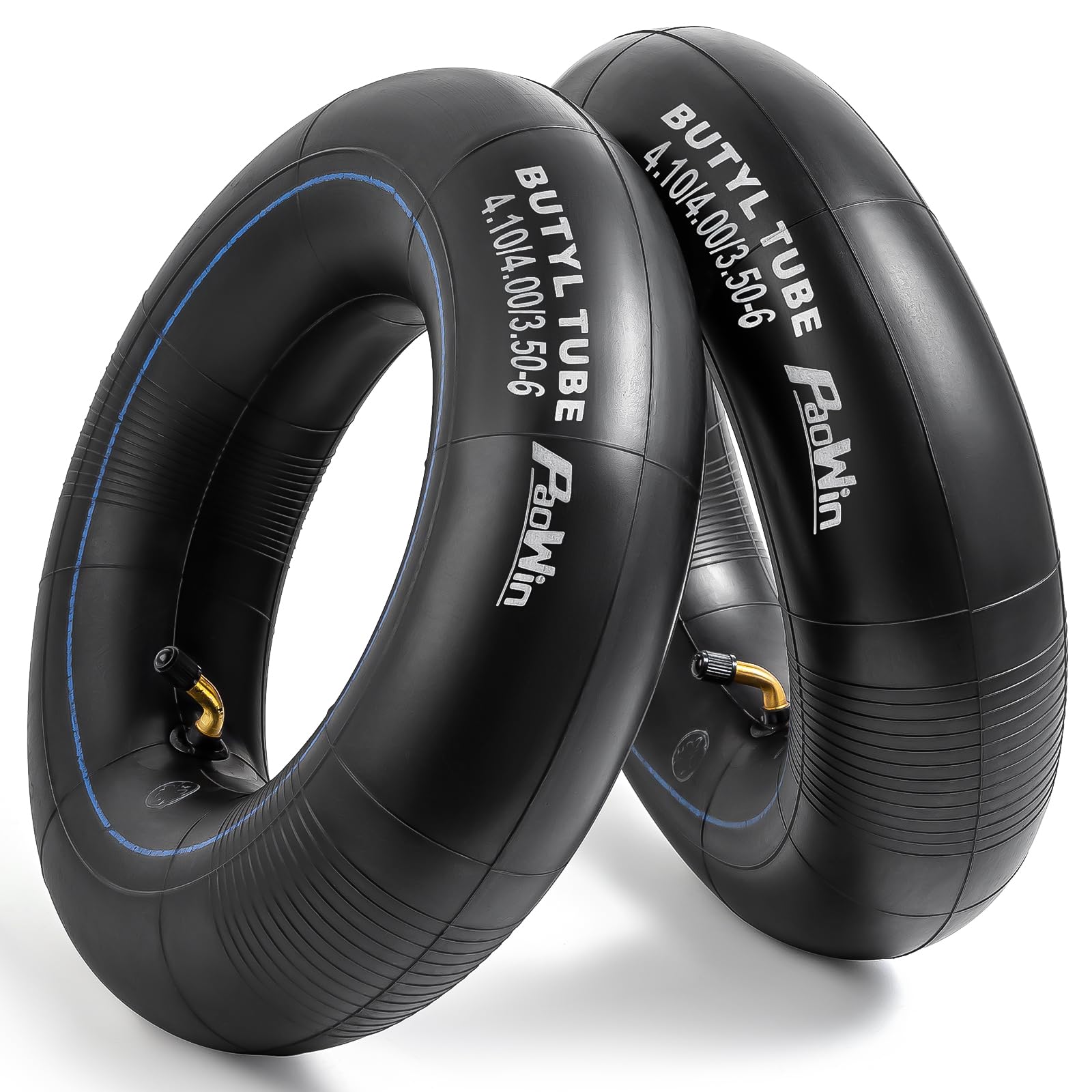 PaoWin inner tube with TR87 bent valve closeup for a strong seal