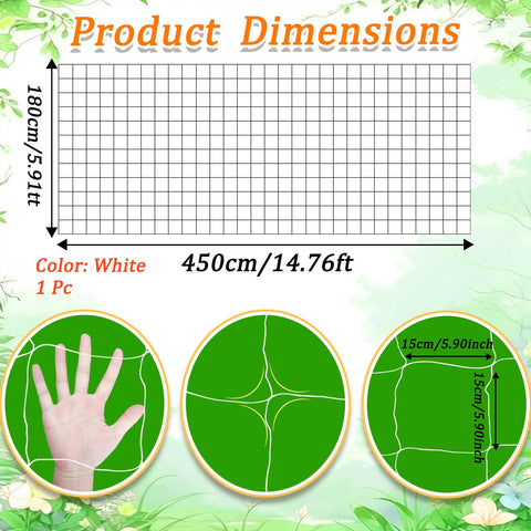 Paradi Star square mesh holes keep vines secure and evenly spaced.
