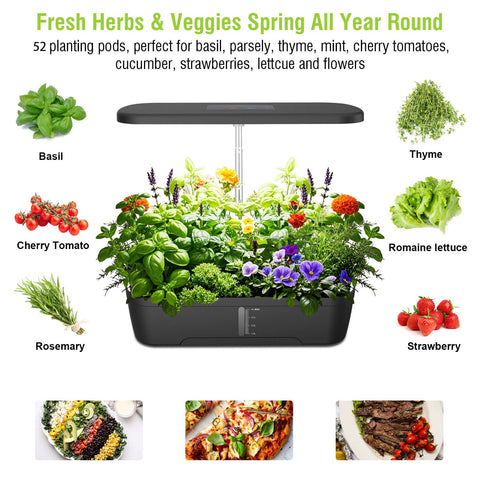 Paraquip smart LED grow light emits full spectrum for healthy plant growth