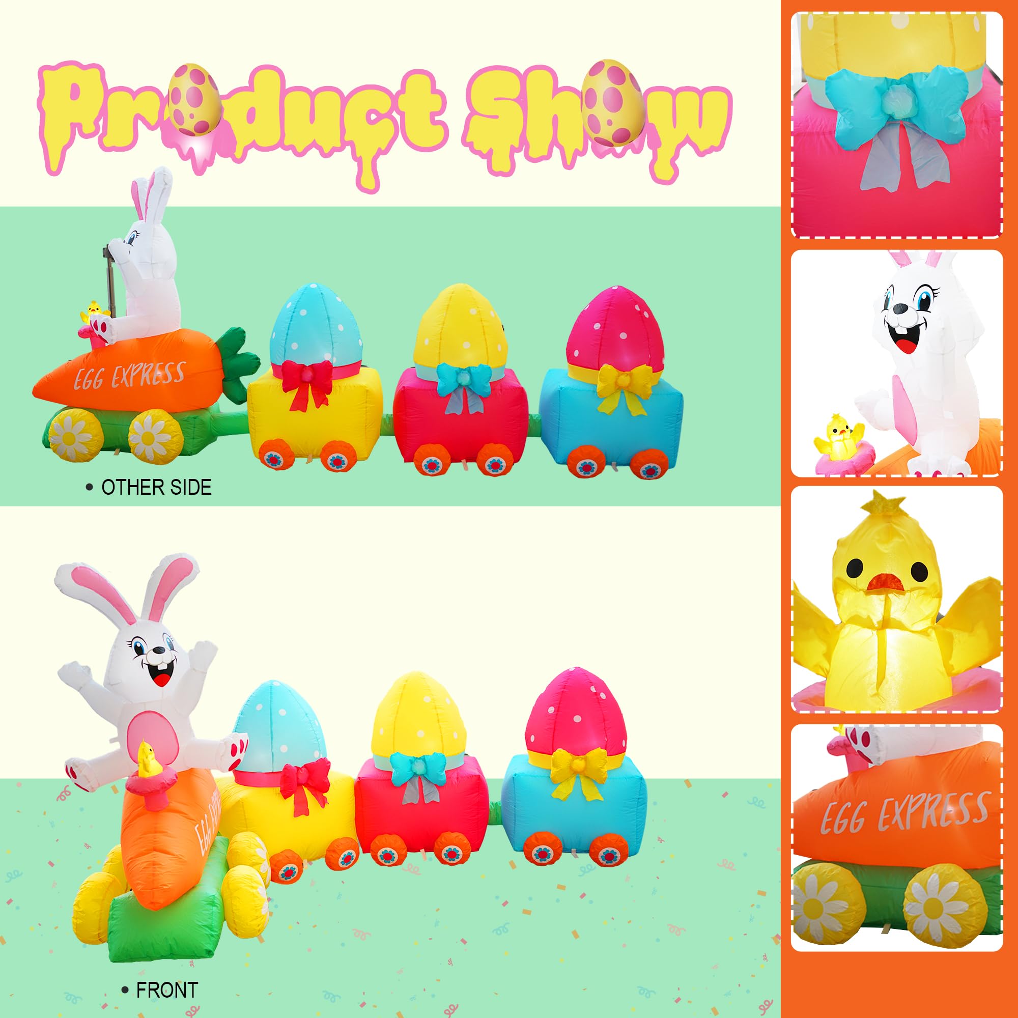 PARAYOYO Easter eggs decorate indoor party ambiance.