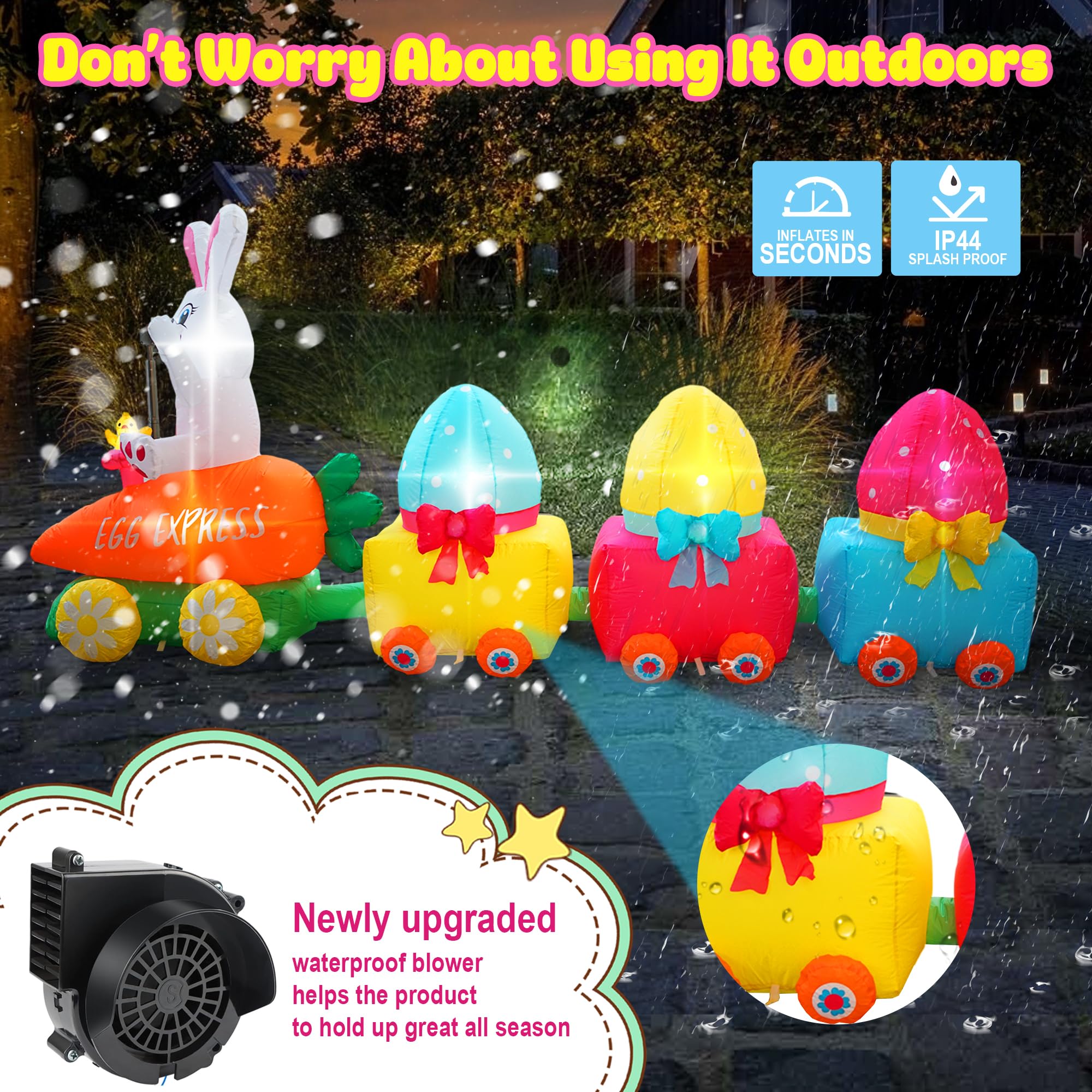 PARAYOYO waterproof inflatable withstands weather.