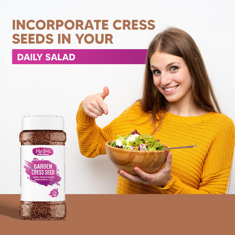 Nutrition panel highlight on Pardesi Halim Seeds 300g jar