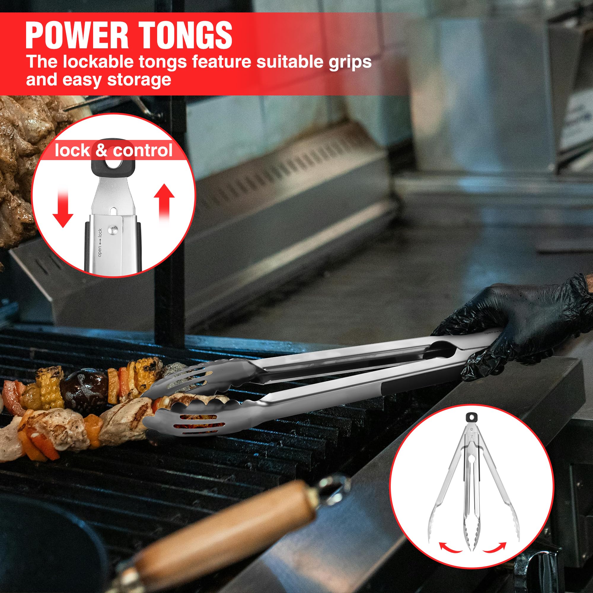 PARGRILL durable grill brush for thorough cleaning after grilling.