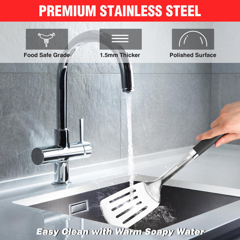 PARGRILL locking tongs illustrate secure storage when closed.