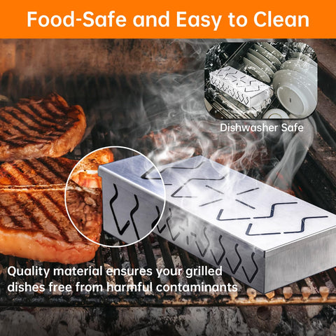 Pariplus smoker box easy to clean with polished surface.