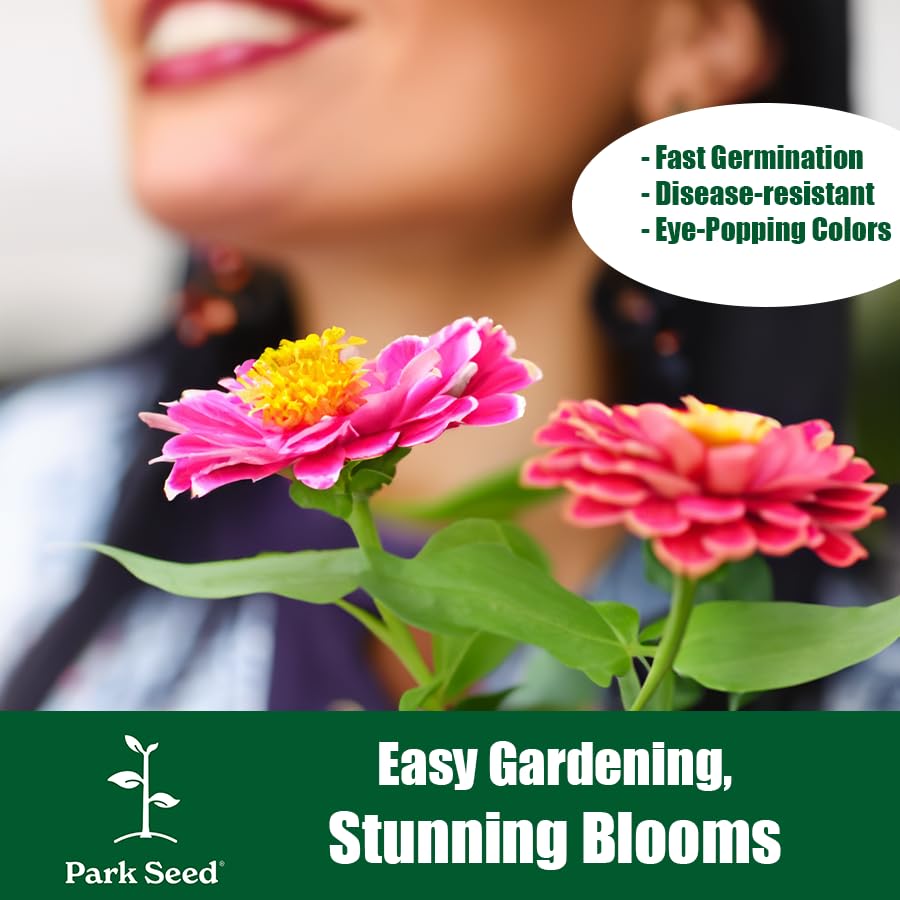 Park Seed Profusion zinnia mix adds color to containers and garden beds.